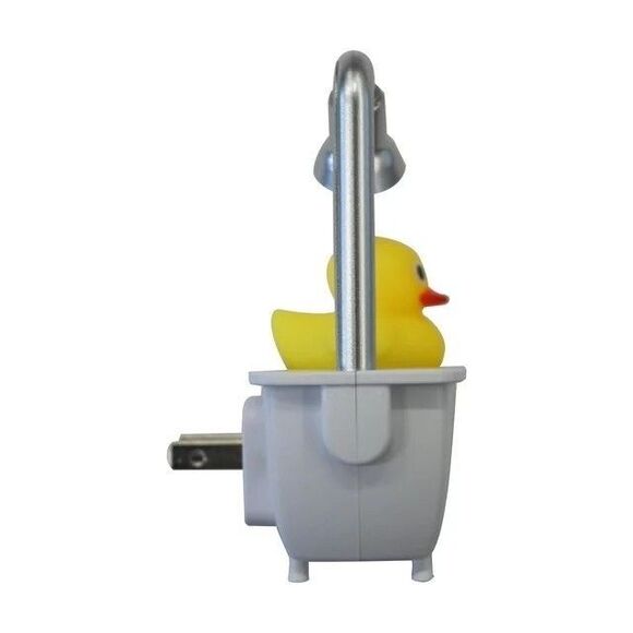 Meridian LED Yellow Duck in Tub Automatic Night Light Photo-Sensing Bath Gift - Picture 6 of 7